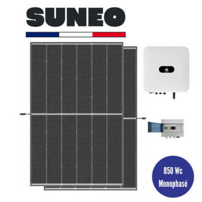 Kit Panneaux solaires 850 WC Monophasé / Onduleur central