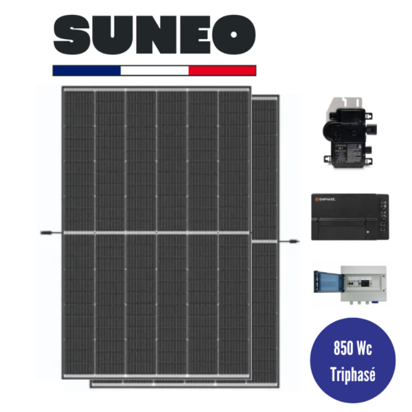 Kit Panneaux solaires 850 WC Triphasé