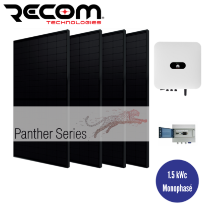 Kit Panneaux solaires RECOM 1.5 KWC Monophasé / Onduleur central